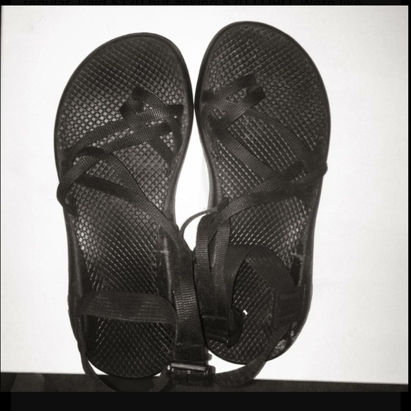 Chacos Black Double Strap with Toe Loop