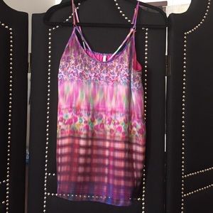 Seven7 Springtime 100% Silk Top