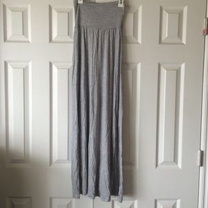 Gray maxi skirt