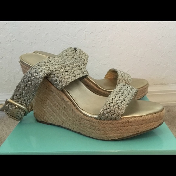 Ankle Wrap Espadrille Platform Wedge Sandals