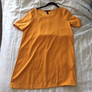 Mustard yellow shift dress