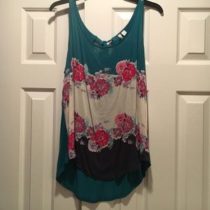 Floral Tank Blouse. LC Lauren Conrad