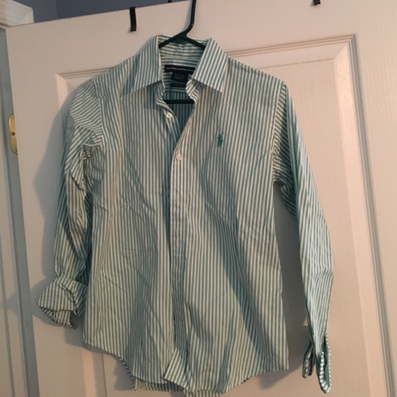Polo Ralph Lauren green button up
