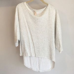 Cream pullover sweatshirt