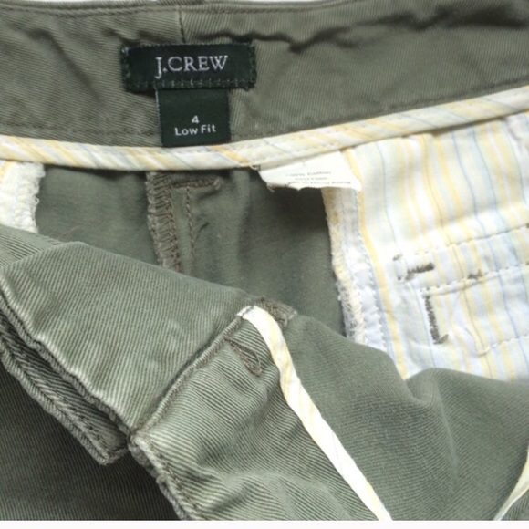 J Crew Traditional Army Green Shorts - Picture 2 of 4