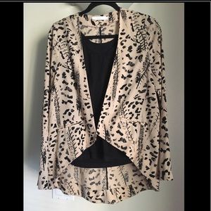Black and cream light weight blazer