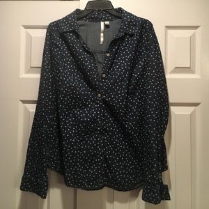 Denim Button Up. LC Lauren Conrad