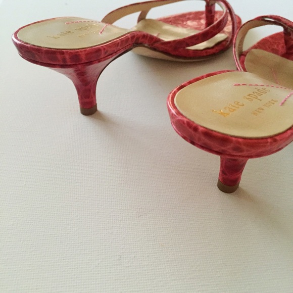 kate spade Shoes - Kate Spade Fuchsia Embossed Mule Sandals kate spade Shoes - Kate Spade Fuchsia Embossed Mule Sandals