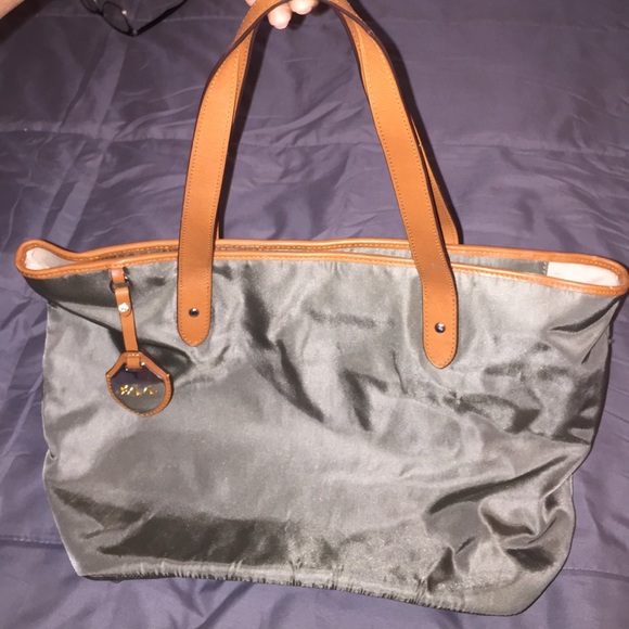 Olive green  & brown Lauren Ralph Lauren handbag