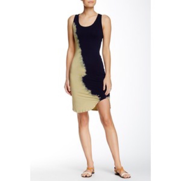 NWOT Ivory/Tan + Blue Dress - Never worn!