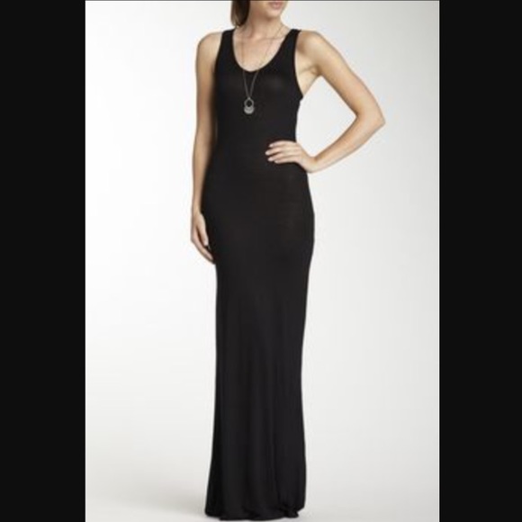NWOT Black Racerback Maxi Dress