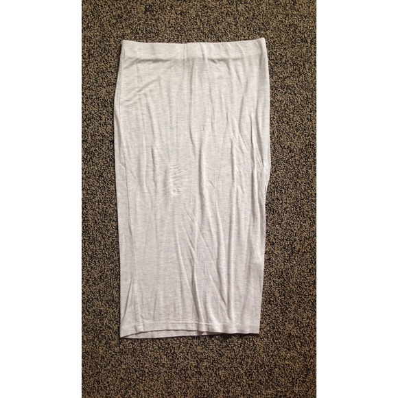 Cream Pencil Skirt