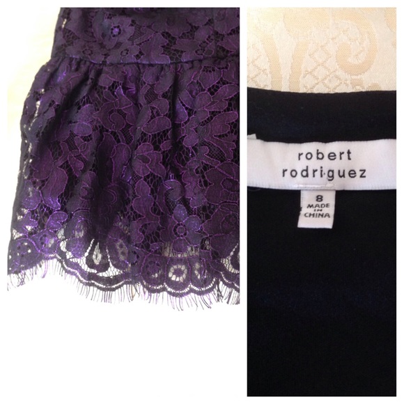 Robert Rodriguez metallic lace top - Picture 4 of 5