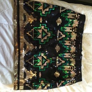 Cute tribal sequin skirt