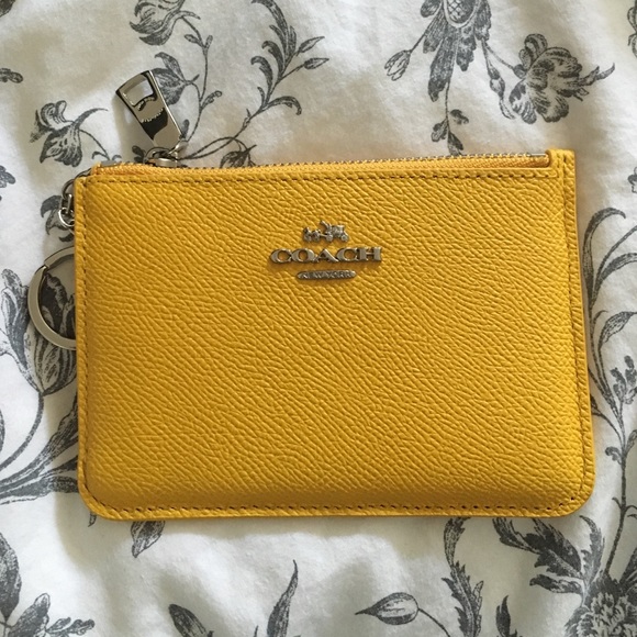 Yellow coach wallet