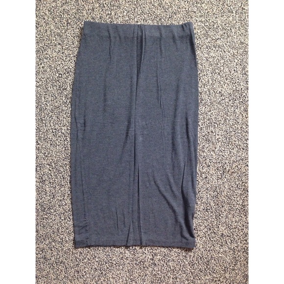 Heather Gray Pencil Skirt
