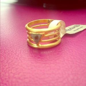 NWT Madewell gold stone ring