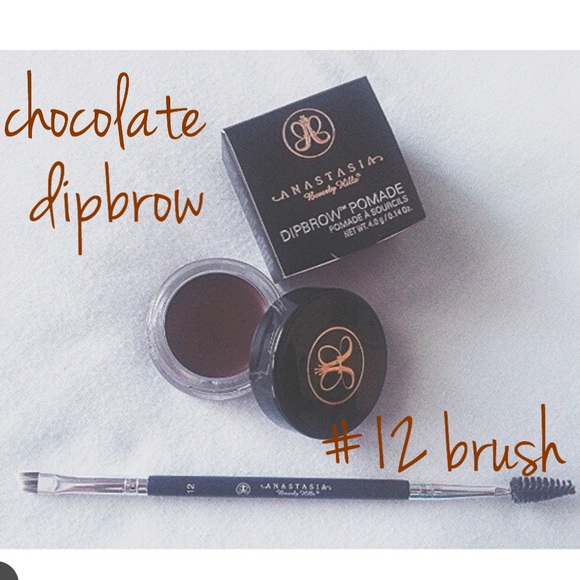 chocolate diprow & #12 brush