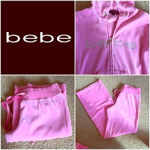 bebe Velour Tracksuit