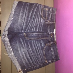 Abercrombie and Fitch high waisted jean shorts