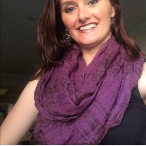 NWT Plum Infinity Scarf