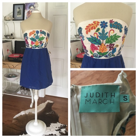 Judith March Embroidered Linen Festival Dress
