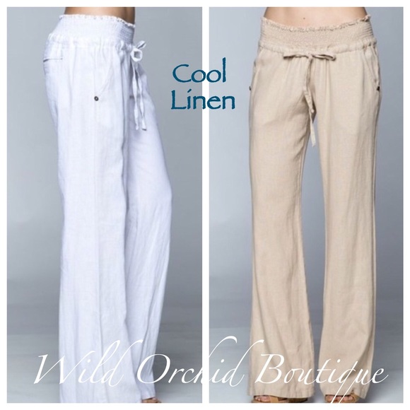 Pants - LINEN PANTS •Clearance•