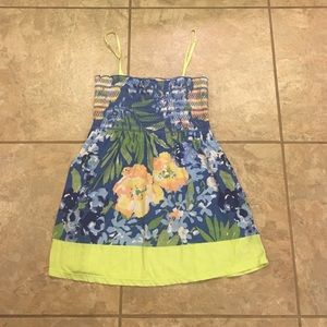 Aeropostale multicolored and flower tank top
