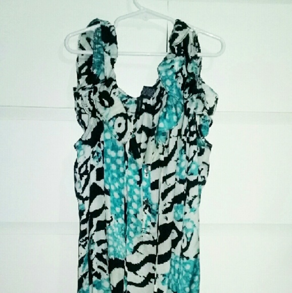 Bright comfy Colorful top with ruffles - Picture 1 of 2