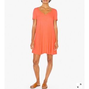 2x2 Rib Short Sleeve 'Easy' Mini Dress