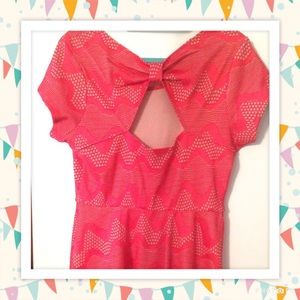 Skater dress with open back