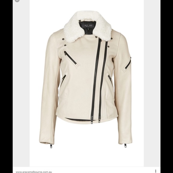 Rag & Bone Minerva Leather & Shearling Moto