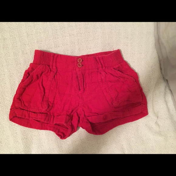 Red shorts