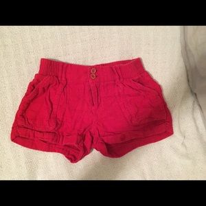 Red shorts