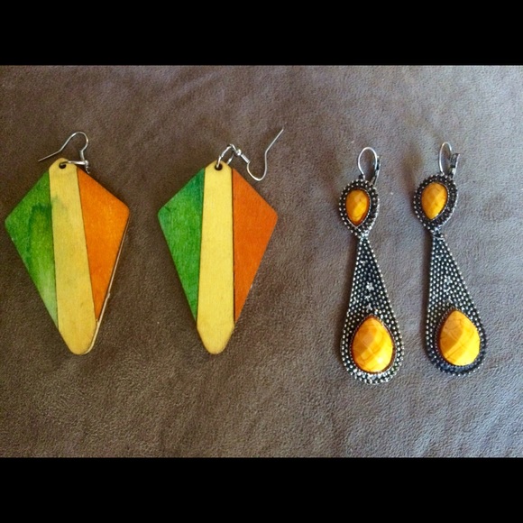 2 set of cute summer earrings