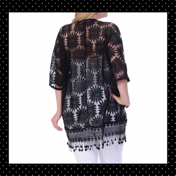 Black Lace Cardigan😎 - Picture 2 of 3