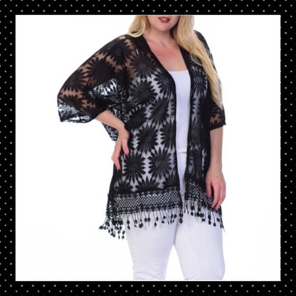 Black Lace Cardigan😎 - Picture 3 of 3