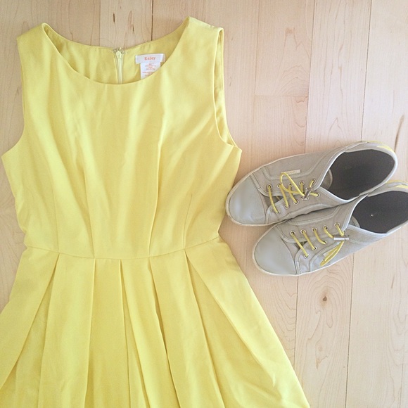 NWOT girly yellow dress