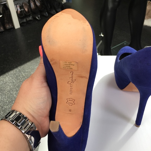 Blue Suede Report Signature heels - Picture 4 of 4