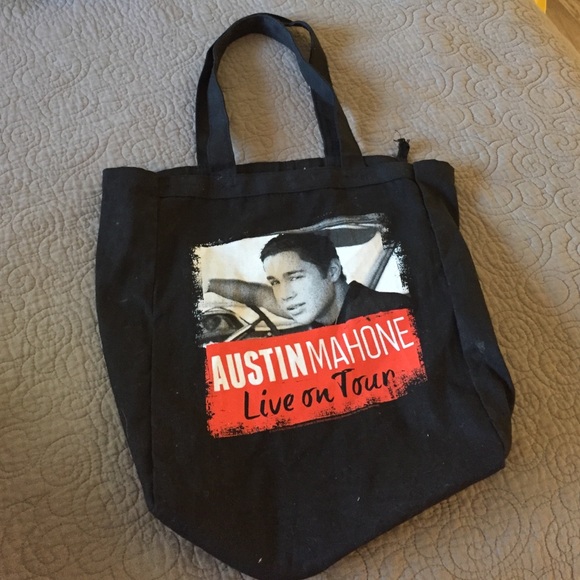 Austin Mahone tote bag