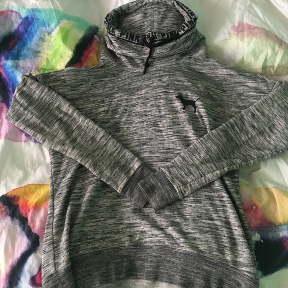 Victoria's Secret PINK gray cowl neck