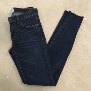 Dark wash skinny jeans