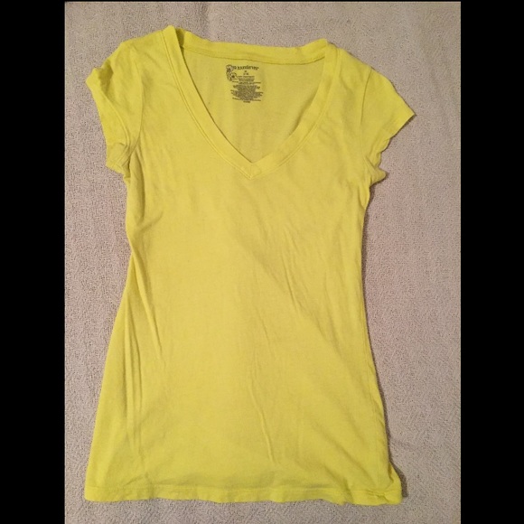 Yellow v neck