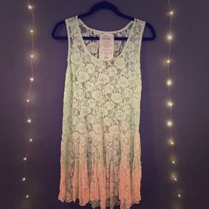 Free People Intimates Lace Ombré Slip
