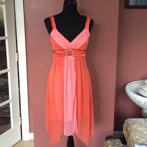 Coral Cocktail Dress