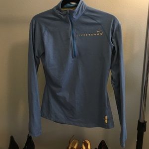 Nike livestrong quarter zip