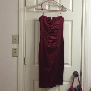 Classic sexy, elegant red dress by Nicole Miller