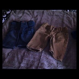 Infant Boys Jeans Bundle Khaki/Stonewash - 0-3 mos