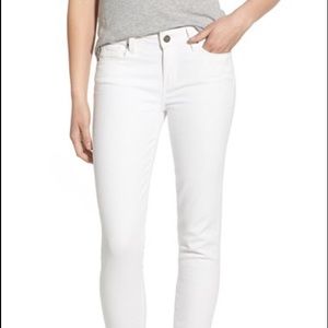 PAIGE skyline white skinny jeans