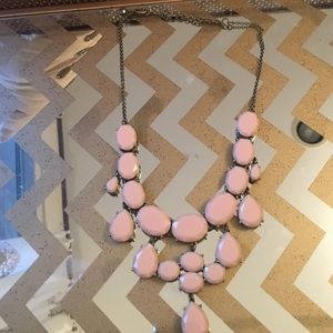 Pink J. Crew statement necklace